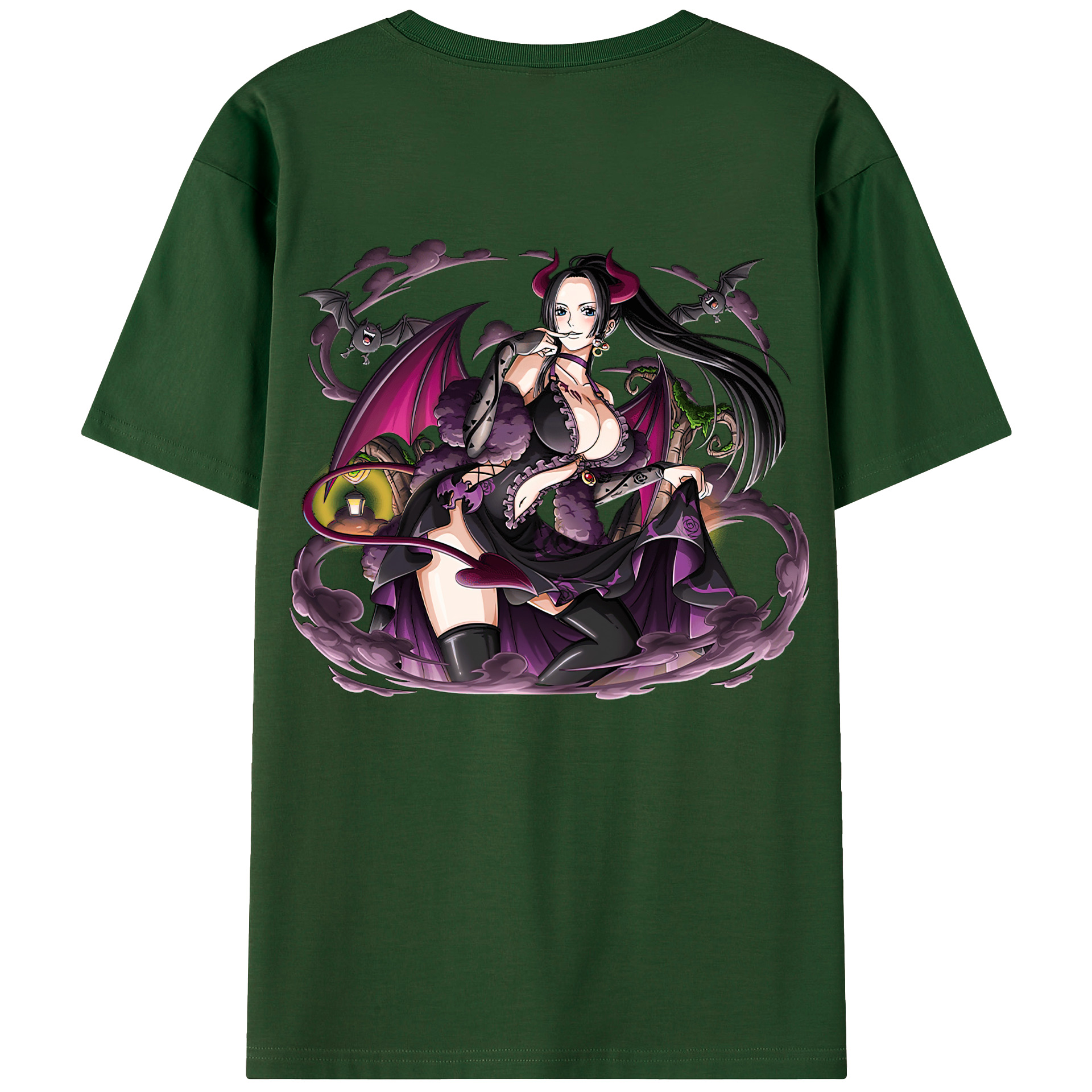 （画像用） ワンピース ボア・ハンコック ONE PIECE Boa·Hancock 綿100％半袖Tシャツ（背面プリント）
